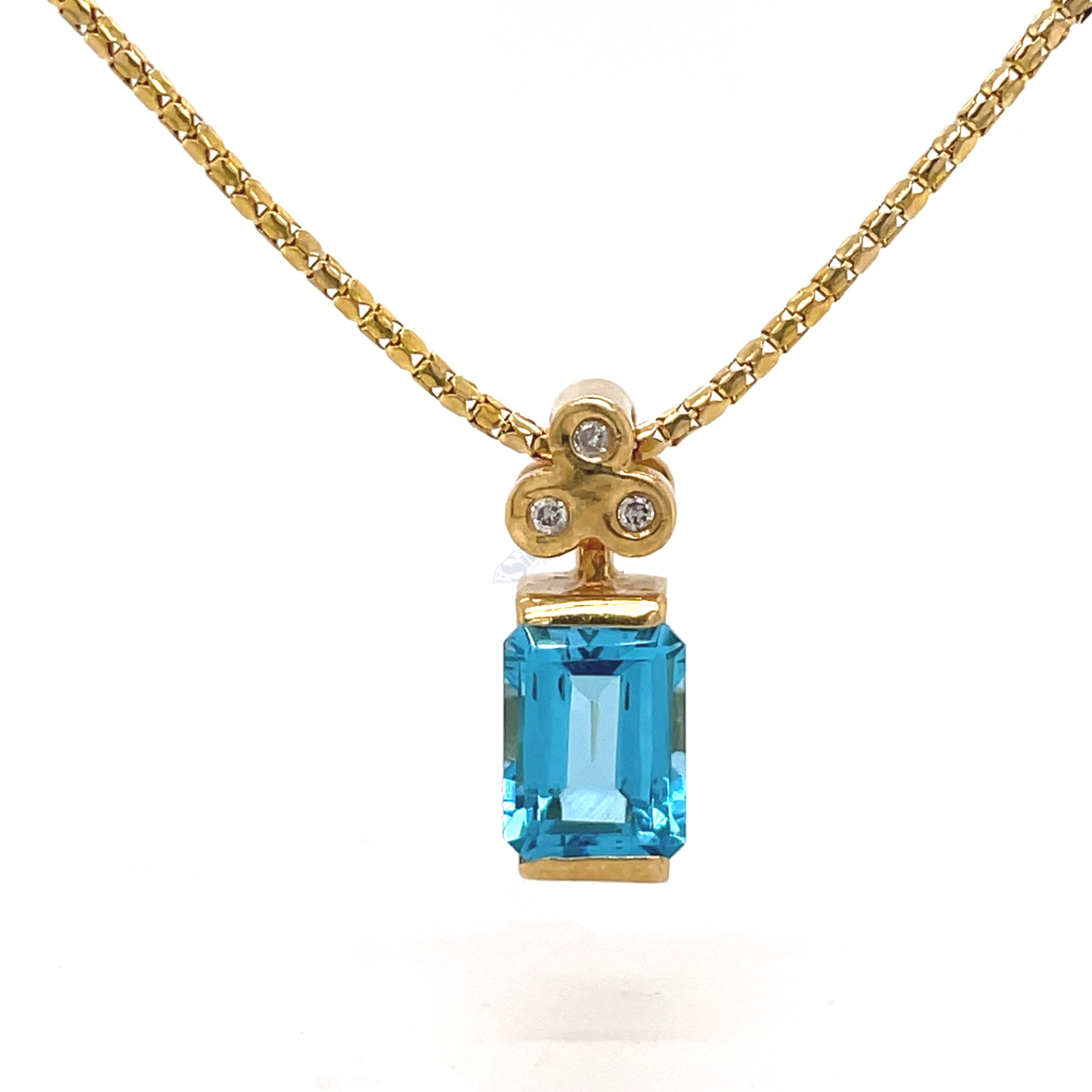 Blue Gold Necklace 3